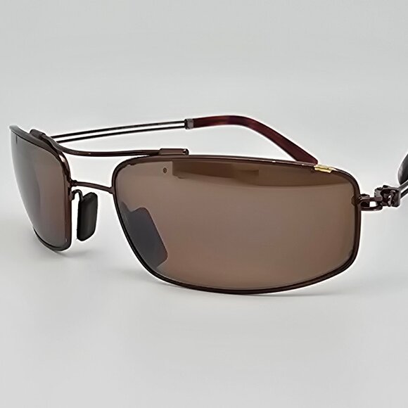 Maui Jim Flexon MJ-312-23 Whaler Copper Frame Polarized HCL Lens Sunglasses 60mm